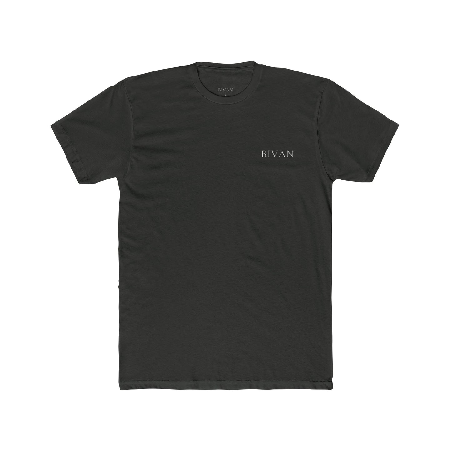 Minimalist Unisex Cotton Crew Tee - Stylish BIVAN Graphic T-Shirt