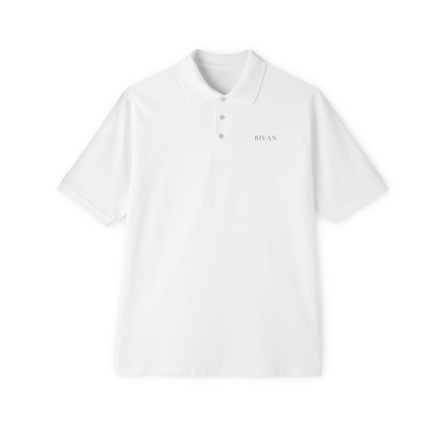 Classic White Piqué Polo for Men - Timeless Style & Comfort